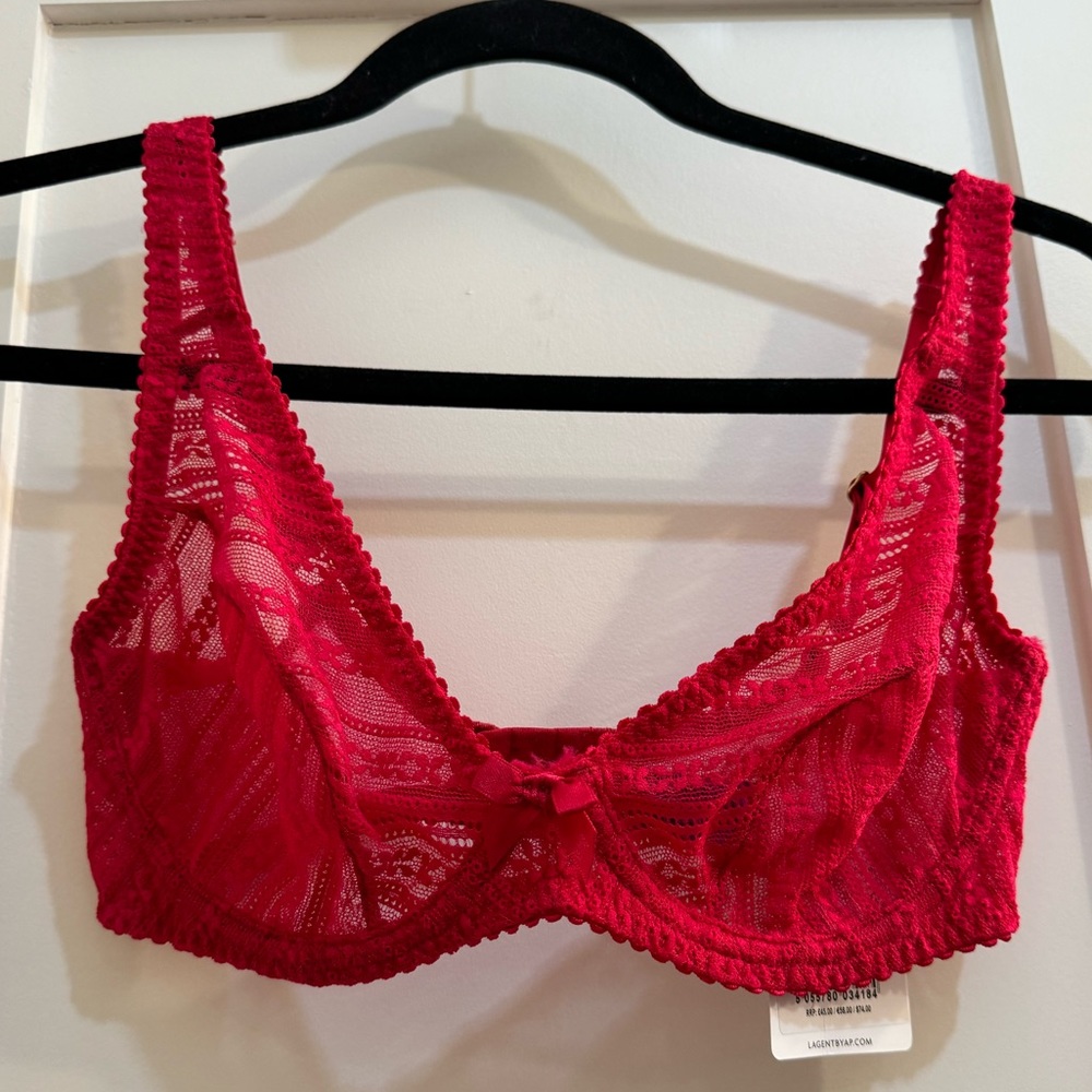 🔥 NWT L’Agent by Agent Provocateur red lace bra